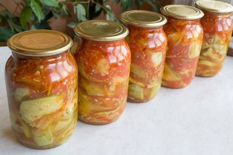 Mother-in-law's Tongue Zucchini without Vinegar for Winter