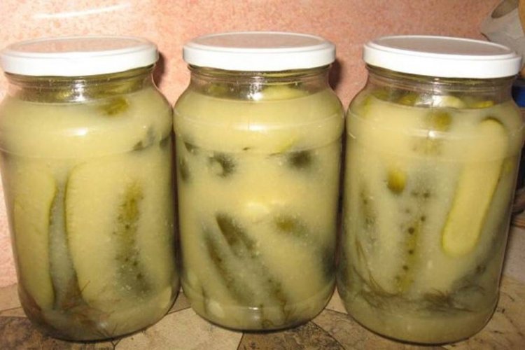 Cucumbers with Mustard Without Vinegar for Winter