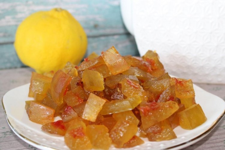 Candied Watermelon Rinds with Lemon