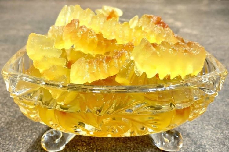 Candied Watermelon Rinds with Orange