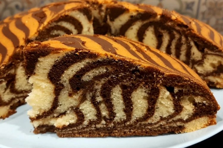 Buttermilk Zebra Cake