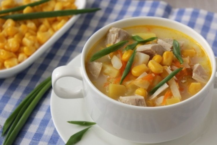 Sopa de maíz para niños
