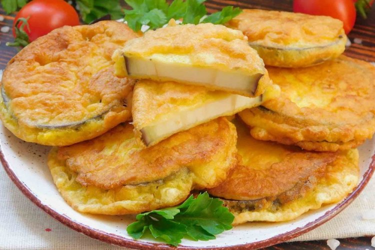 Eggplant in Egg Batter with Starch