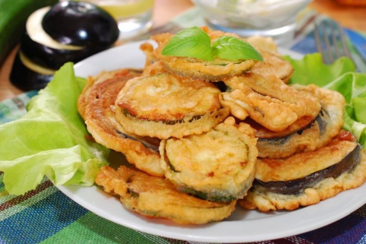 Eggplant in Batter with Herbs