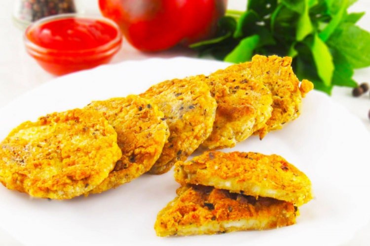 Eggplant in Cheese Batter