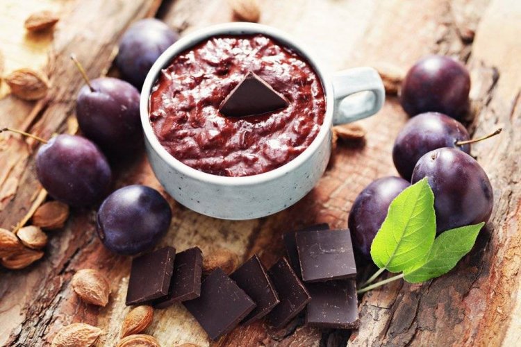 Prune Jam with Chocolate for Winter