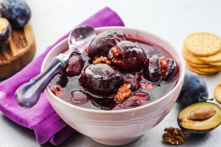 Prune Jam with Walnuts for Winter