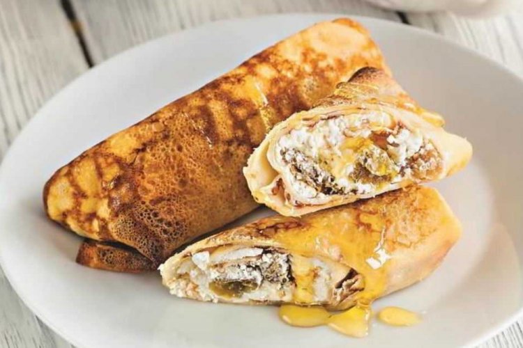 Sweet Honey and Nut Pancake Filling