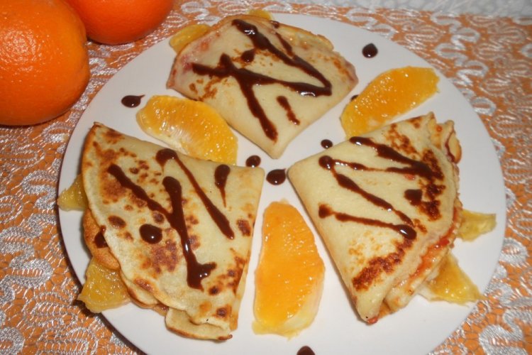 Sweet Orange and Chocolate Pancake Filling