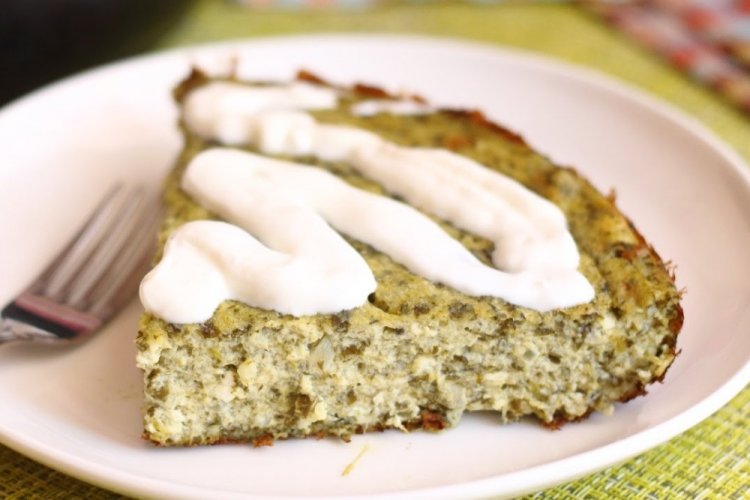 Buckwheat Casserole with Spinach and Cream Cheese