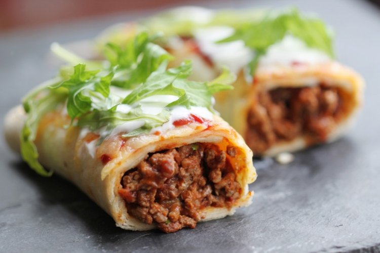 Meat and Bean Filling for Pancakes