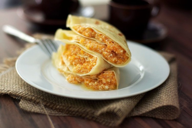 With Cottage Cheese and Pumpkin