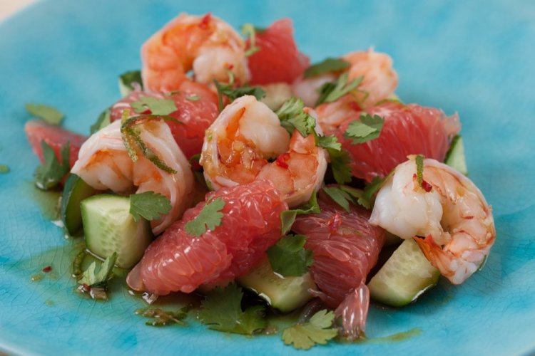 Thai Shrimp and Grapefruit Salad