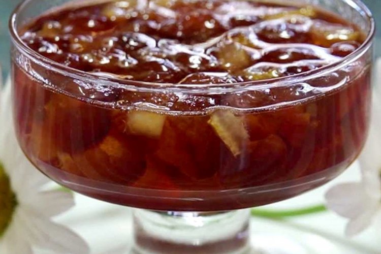 Zucchini Jam with Cherries