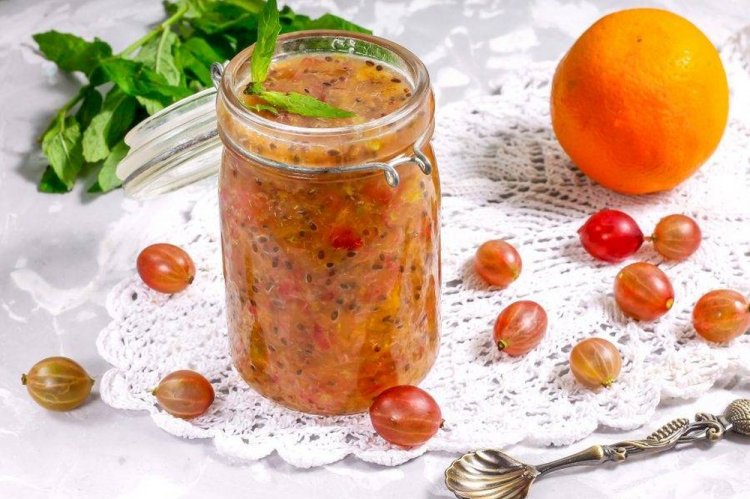 Gooseberry, Lemon, and Orange Jam