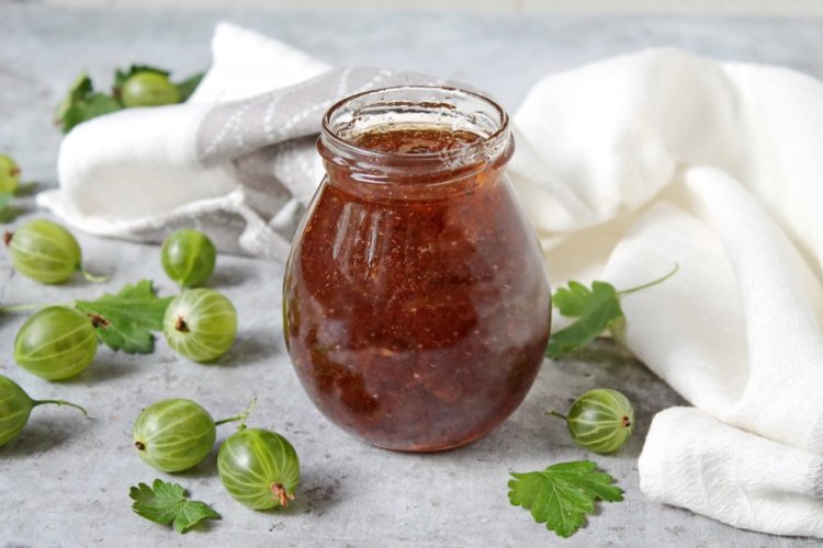 Gooseberry, Lemon, and Ginger Jam
