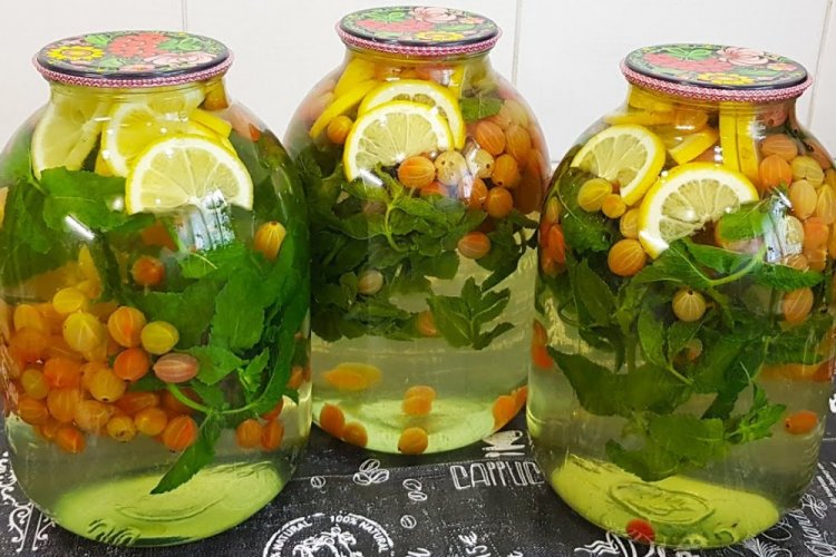 Gooseberry and Lemon Mojito for Winter