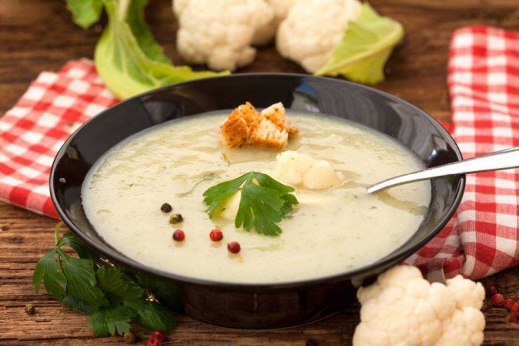 Crema de coliflor asada