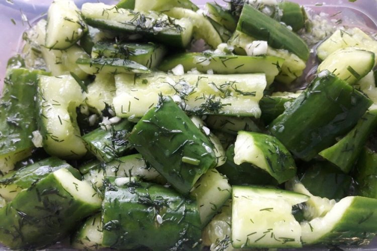 Lightly Salted Smashed Cucumbers