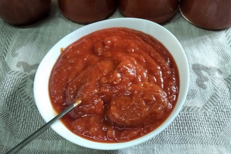 Zucchini Ketchup with Apple Cider Vinegar for Winter