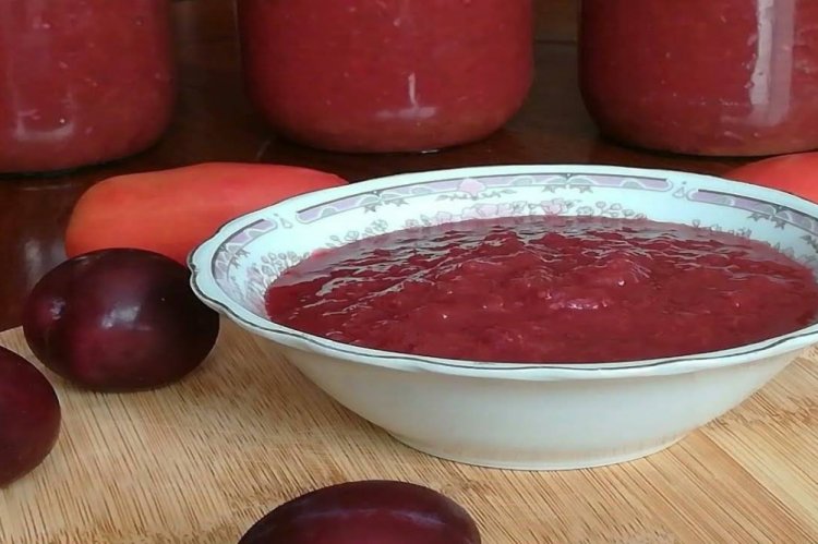 Zucchini and Plum Ketchup