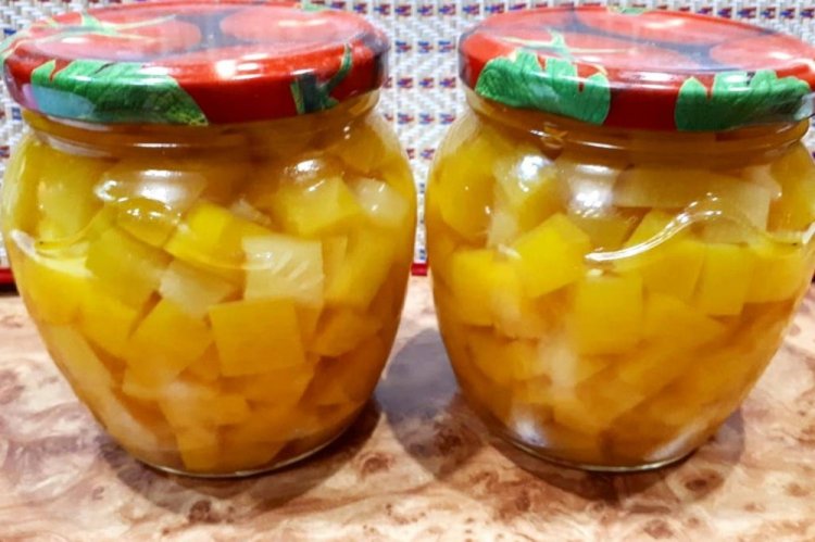 Zucchini like Pineapples with Turmeric