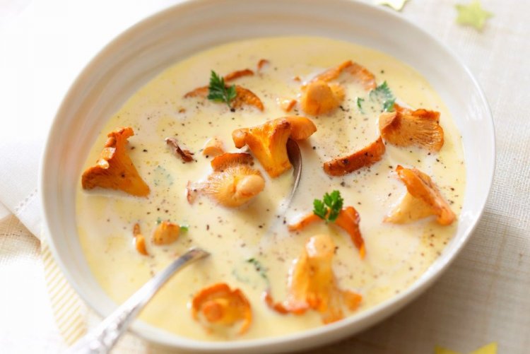 Cream of Chanterelle Mushroom Soup