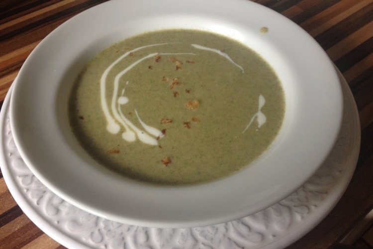 Cream of Mushroom and Spinach Soup