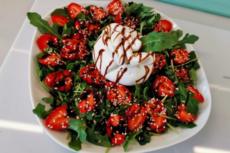 Burrata and Strawberry Salad