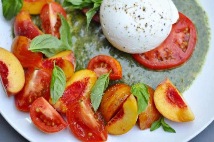 Burrata and Nectarine Salad