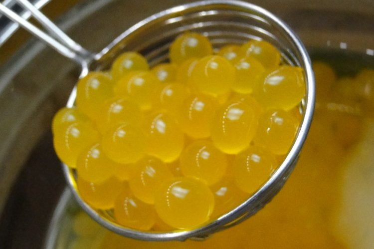 Fruit Pearls from Corn Starch for Bubble Tea