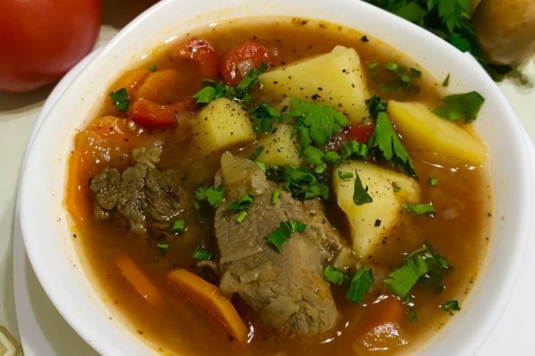 Shurpa with Beef in an Afghan Kazan