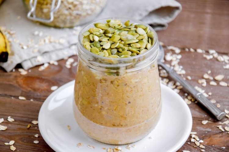 Pumpkin Overnight Oats in a Jar