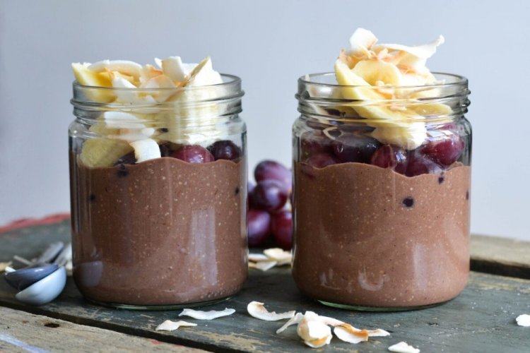 Mocha Overnight Oats in a Jar