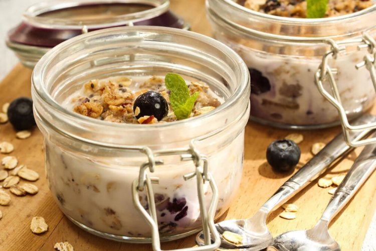 Protein Overnight Oats in a Jar