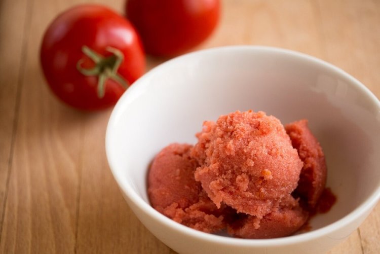 Sorbete de tomate
