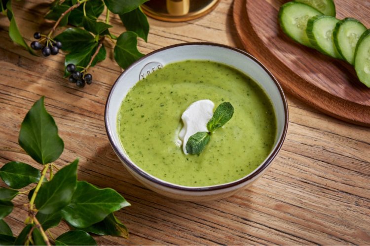 Cold Cucumber and Avocado Soup