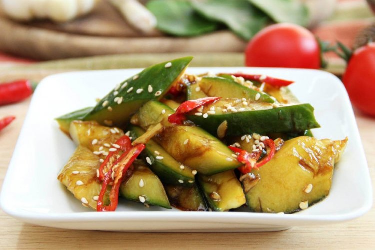Smashed Cucumbers