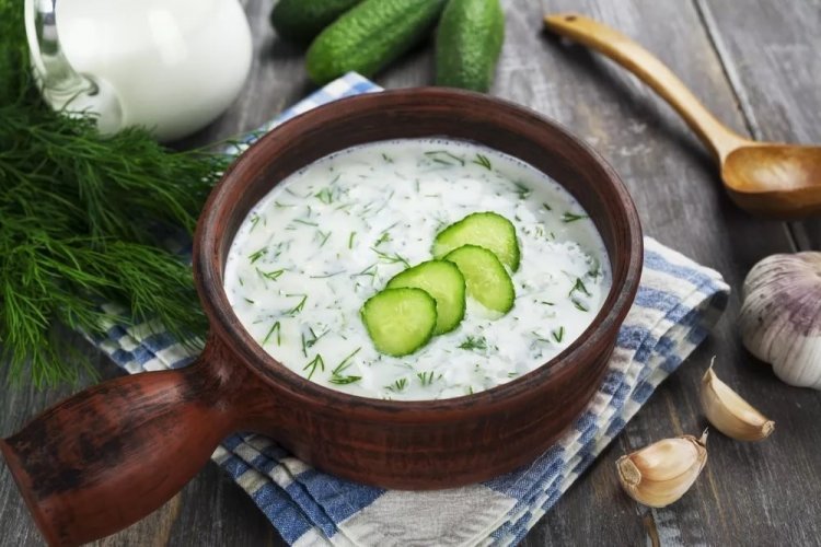 Cucumber Soup with Kefir