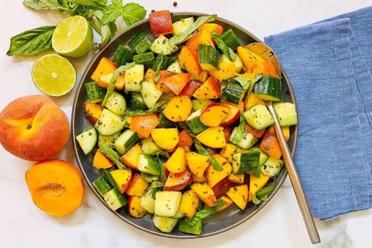 Cucumber and Peach Salsa
