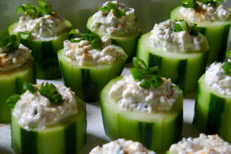 Cucumbers Stuffed with Egg