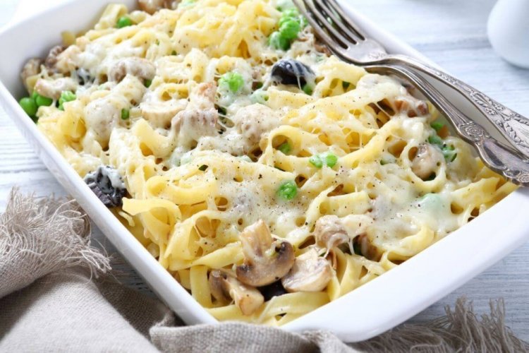 Baked Mac and Cheese with Mushrooms