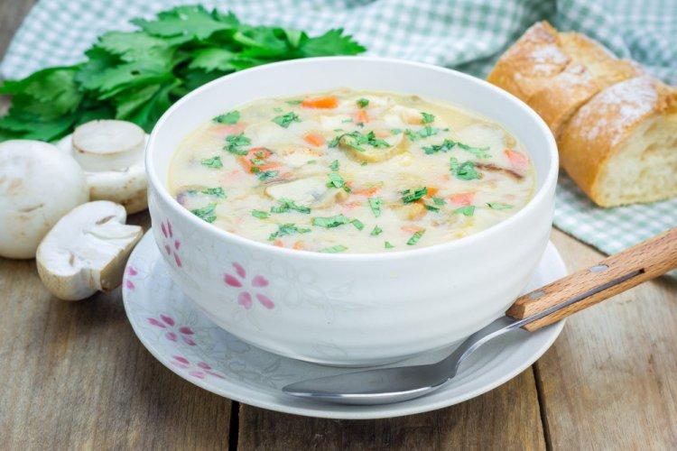 Creamy Chicken and Mushroom Soup