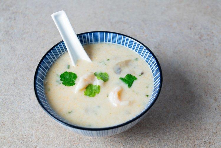 Creamy Mushroom and Shrimp Soup