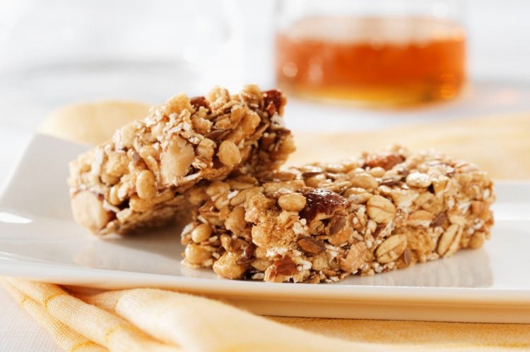 Barritas de proteínas con avena y pasas