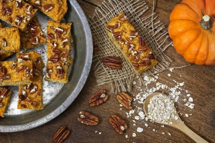Barritas de proteínas de calabaza