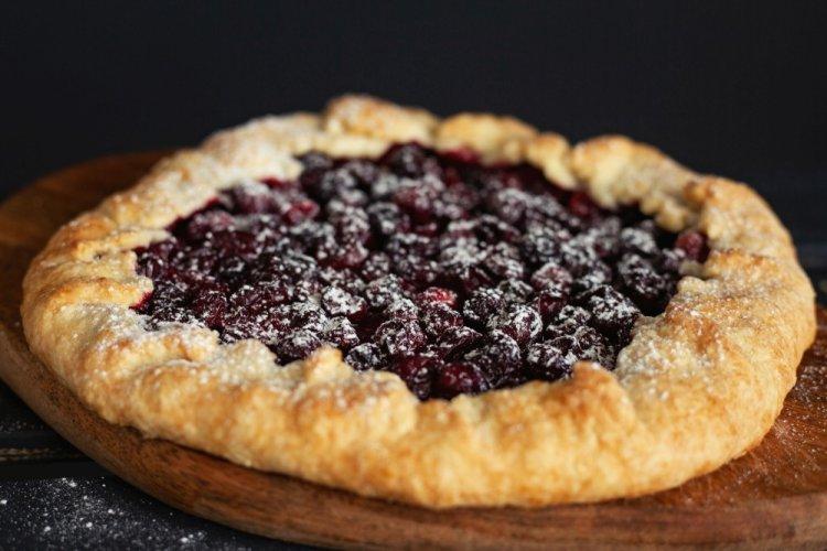 Cottage Cheese Galette with Cherries