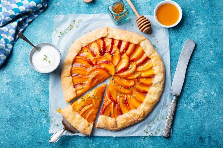 Cottage Cheese Galette with Nectarines