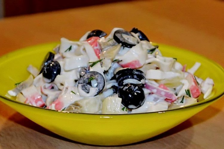 Crab Stick and Olive Salad