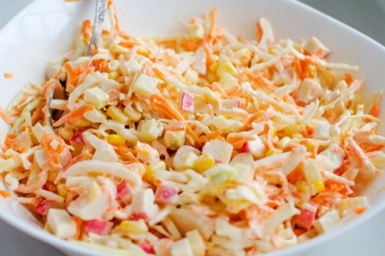 Crab Stick and Korean Carrot Salad